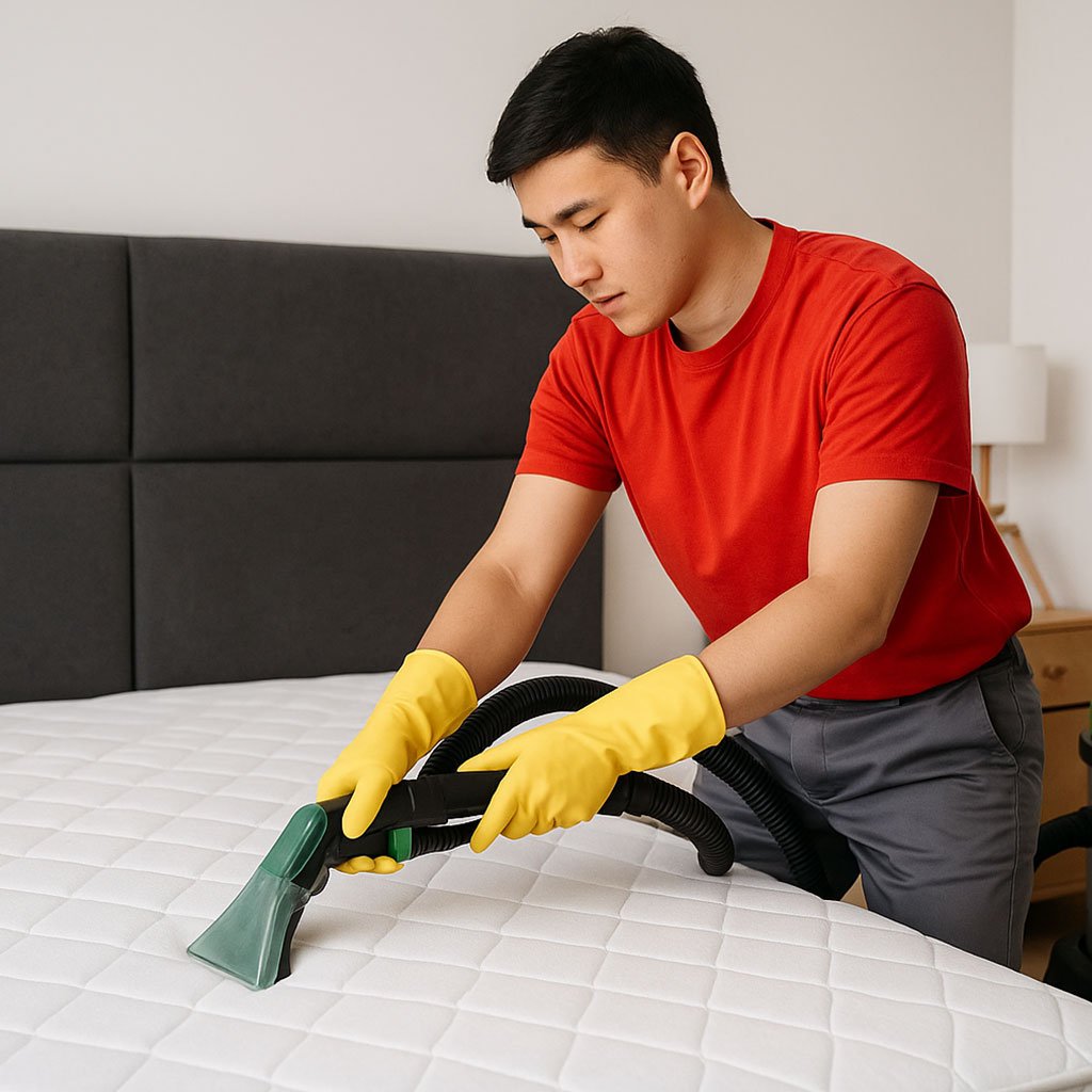 Infinity Solutions mattress cleaning service in Goa – sanitized, fresh, and dust-free beds.