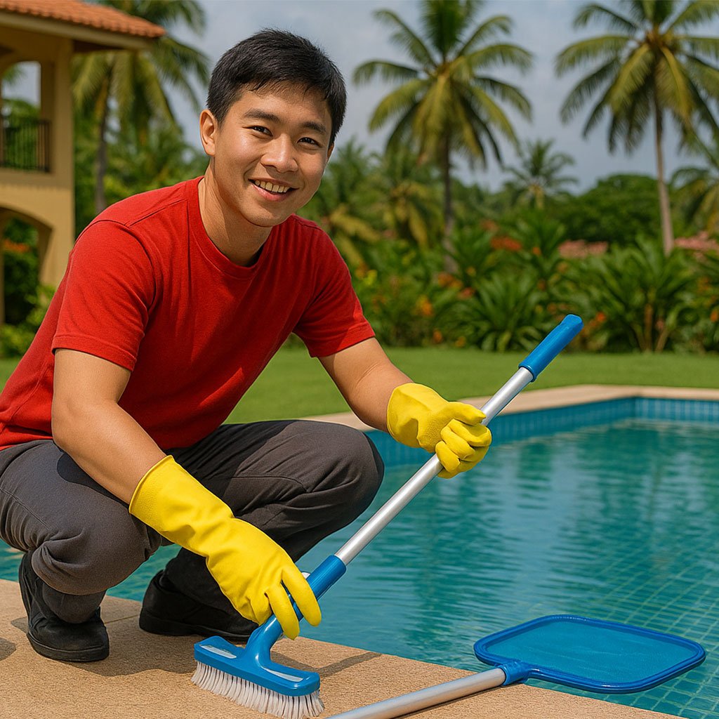 Infinity Solutions pool cleaning service in Goa – clear, safe, and sparkling swimming pools