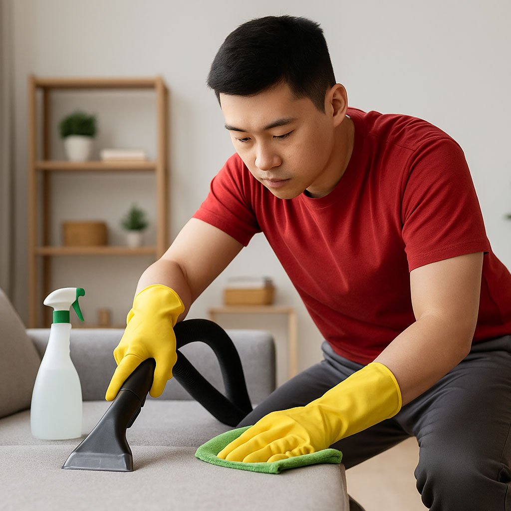 Infinity Solutions sofa cleaning service in Goa – deep fabric and upholstery cleaning